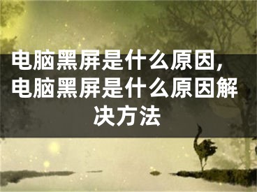 電腦黑屏是什么原因,電腦黑屏是什么原因解決方法