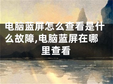 電腦藍(lán)屏怎么查看是什么故障,電腦藍(lán)屏在哪里查看