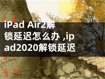 iPad Air2解鎖延遲怎么辦 ,ipad2020解鎖延遲