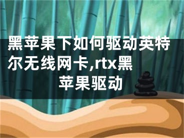 黑蘋果下如何驅(qū)動英特爾無線網(wǎng)卡,rtx黑蘋果驅(qū)動