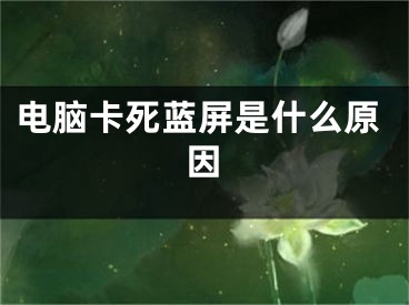 電腦卡死藍(lán)屏是什么原因