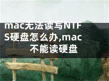 mac無法讀寫NTFS硬盤怎么辦,mac不能讀硬盤