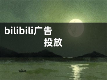 bilibili廣告投放