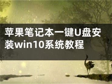 蘋果筆記本一鍵U盤安裝win10系統(tǒng)教程