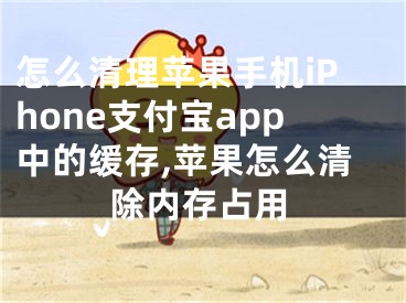 怎么清理蘋果手機iPhone支付寶app中的緩存,蘋果怎么清除內存占用