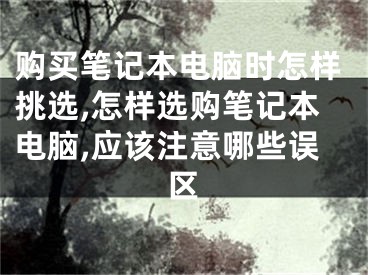 購買筆記本電腦時怎樣挑選,怎樣選購筆記本電腦,應該注意哪些誤區(qū)