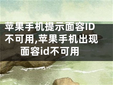 蘋果手機(jī)提示面容ID不可用,蘋果手機(jī)出現(xiàn)面容id不可用