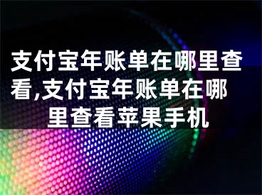 支付寶年賬單在哪里查看,支付寶年賬單在哪里查看蘋果手機