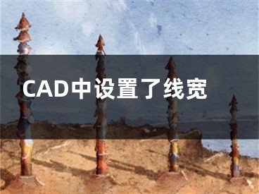 CAD中設置了線寬