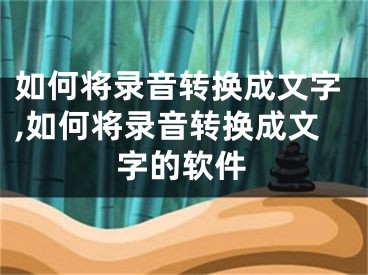 如何將錄音轉(zhuǎn)換成文字,如何將錄音轉(zhuǎn)換成文字的軟件