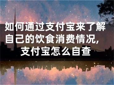 如何通過支付寶來了解自己的飲食消費(fèi)情況,支付寶怎么自查