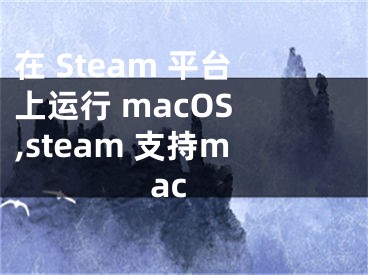 在 Steam 平臺(tái)上運(yùn)行 macOS ,steam 支持mac