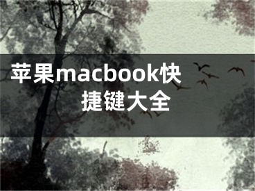 蘋果macbook快捷鍵大全