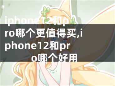 iphone12和pro哪個(gè)更值得買,iphone12和pro哪個(gè)好用