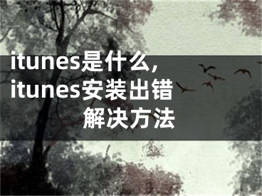 itunes是什么,itunes安裝出錯(cuò)解決方法