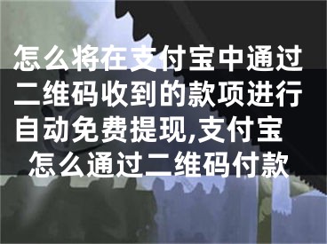 怎么將在支付寶中通過二維碼收到的款項(xiàng)進(jìn)行自動免費(fèi)提現(xiàn),支付寶怎么通過二維碼付款