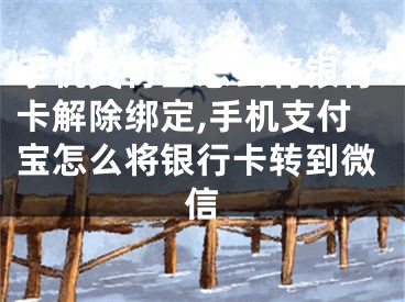 手機支付寶怎么將銀行卡解除綁定,手機支付寶怎么將銀行卡轉(zhuǎn)到微信