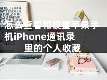 怎么查看和設(shè)置蘋果手機(jī)iPhone通訊錄里的個(gè)人收藏