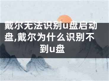 戴爾無法識別u盤啟動(dòng)盤,戴爾為什么識別不到u盤