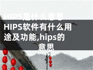 HIPS是什么意思 HIPS軟件有什么用途及功能,hips的意思