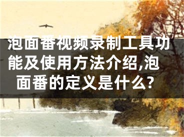 泡面番視頻錄制工具功能及使用方法介紹,泡面番的定義是什么?