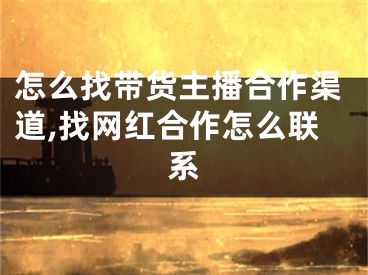 怎么找?guī)ж浿鞑ズ献髑?找網(wǎng)紅合作怎么聯(lián)系