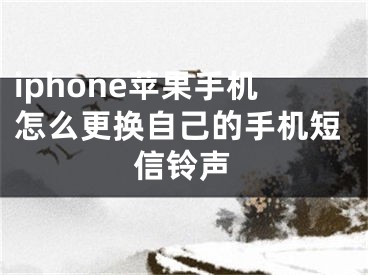 iphone蘋果手機(jī)怎么更換自己的手機(jī)短信鈴聲