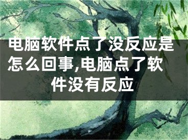 電腦軟件點(diǎn)了沒反應(yīng)是怎么回事,電腦點(diǎn)了軟件沒有反應(yīng)