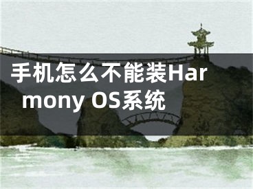 手機怎么不能裝Harmony OS系統(tǒng)