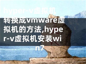 hyper-v虛擬機(jī)轉(zhuǎn)換成vmware虛擬機(jī)的方法,hyper-v虛擬機(jī)安裝win7