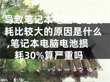 導(dǎo)致筆記本電腦電池?fù)p耗比較大的原因是什么 ,筆記本電腦電池?fù)p耗30%算嚴(yán)重嗎