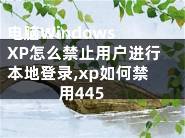 電腦Windows XP怎么禁止用戶進行本地登錄,xp如何禁用445