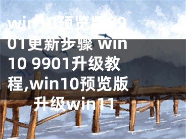 win10預(yù)覽版9901更新步驟 win10 9901升級(jí)教程,win10預(yù)覽版升級(jí)win11