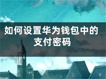 如何設(shè)置華為錢包中的支付密碼