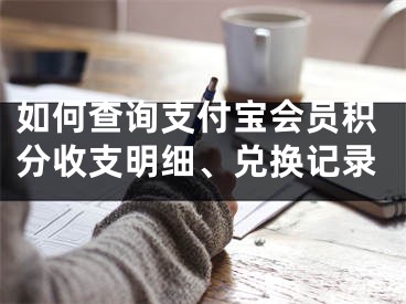 如何查詢支付寶會(huì)員積分收支明細(xì)、兌換記錄