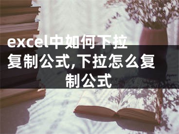 excel中如何下拉復制公式,下拉怎么復制公式