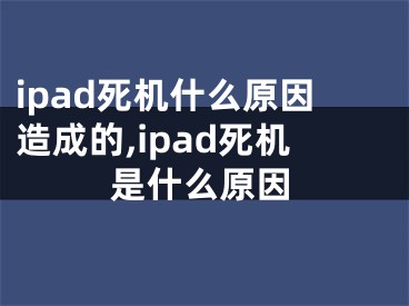 ipad死機什么原因造成的,ipad死機是什么原因