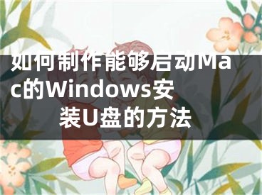 如何制作能夠啟動(dòng)Mac的Windows安裝U盤(pán)的方法