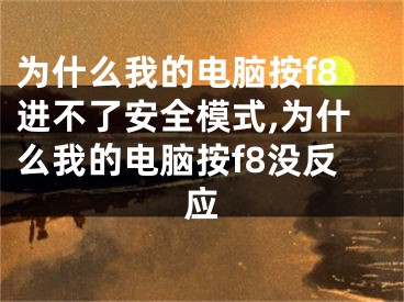 為什么我的電腦按f8進(jìn)不了安全模式,為什么我的電腦按f8沒反應(yīng)