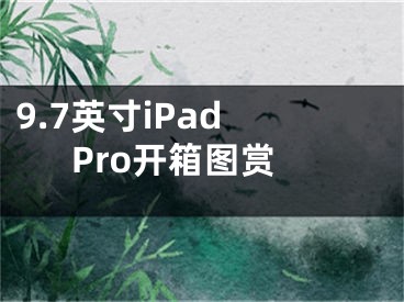 9.7英寸iPad Pro開箱圖賞