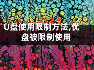 U盤使用限制方法,優(yōu)盤被限制使用