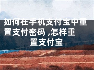 如何在手機(jī)支付寶中重置支付密碼 ,怎樣重置支付寶