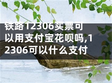 鐵路12306買票可以用支付寶花唄嗎,12306可以什么支付