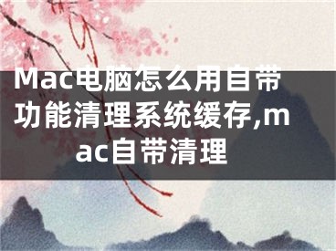 Mac電腦怎么用自帶功能清理系統(tǒng)緩存,mac自帶清理