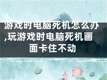 游戲時電腦死機怎么辦,玩游戲時電腦死機畫面卡住不動