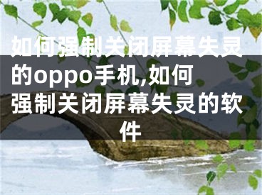 如何強制關閉屏幕失靈的oppo手機,如何強制關閉屏幕失靈的軟件