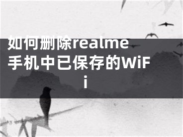 如何刪除realme手機(jī)中已保存的WiFi