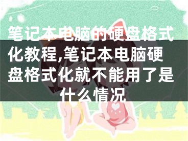 筆記本電腦的硬盤格式化教程,筆記本電腦硬盤格式化就不能用了是什么情況