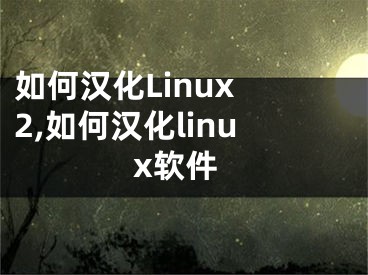 如何漢化Linux 2,如何漢化linux軟件