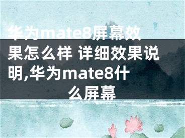 華為mate8屏幕效果怎么樣 詳細(xì)效果說明,華為mate8什么屏幕